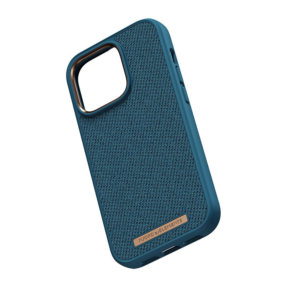 iPhone 14 Pro Textile Case Njord By Elements - Tonal / Blue