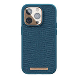 iPhone 14 Pro Textile Case Njord By Elements - Tonal / Blue