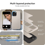 iPhone 15 Pro Cyrill Kajuk Mag Hybrid Case - MagSafe Compatible - Cream