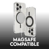 CARE by PanzerGlass iPhone 16 Pro Feature Kickstand Case - MagSafe Compatible - Transparent / Black