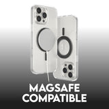 CARE by PanzerGlass iPhone 16 Pro Max Feature Kickstand Case - MagSafe Compatible - Transparent / Black