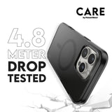 CARE by PanzerGlass iPhone 16 Pro Max FLAGSHIP Urban Combat Case - MagSafe Compatible - Smokey / Black