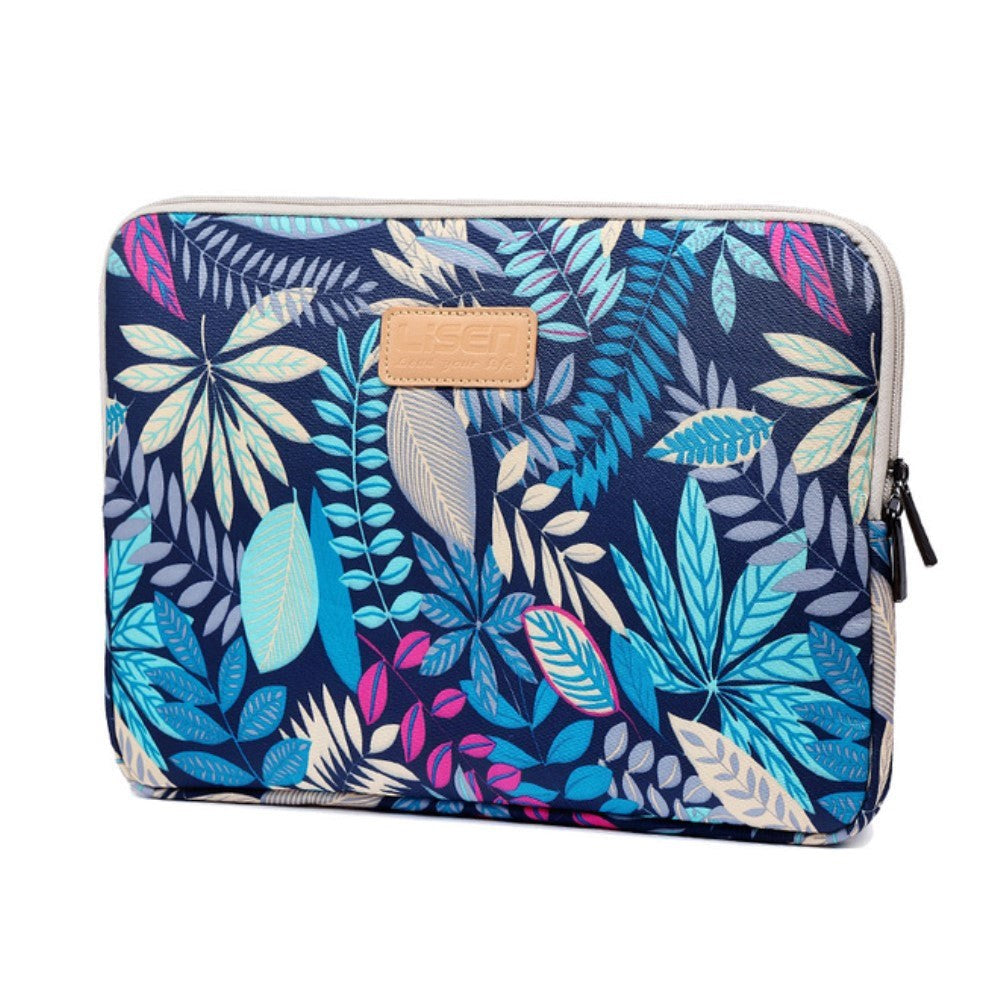 Tech-Protect Lisen Blossom Sleeve For MacBook / PC 13" (34 x 24 cm) - Dark n´ Blue