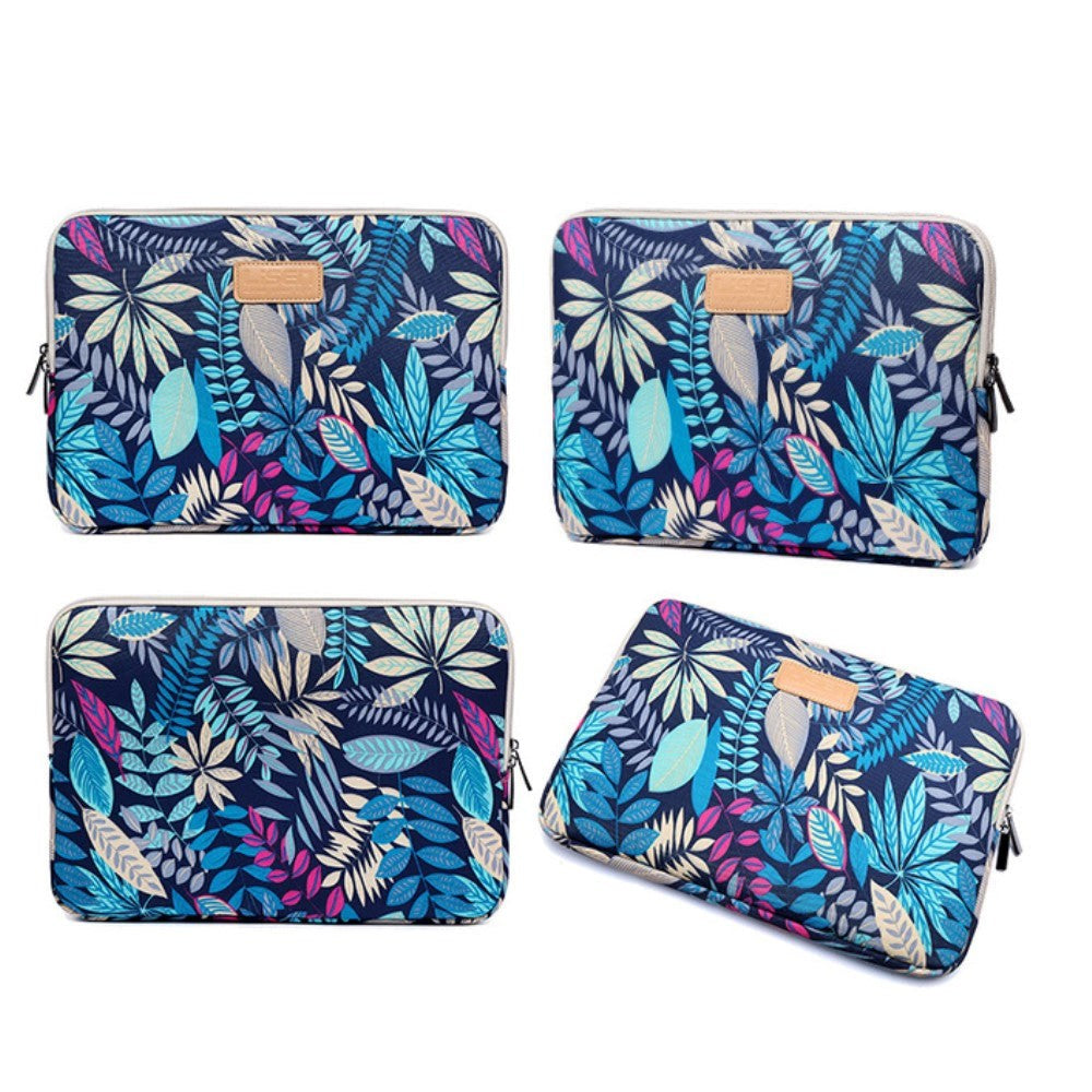 Tech-Protect Lisen Blossom Sleeve For MacBook / PC 13" (34 x 24 cm) - Dark n´ Blue