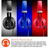 HyperGear V30 Stereo Headphones - Blue