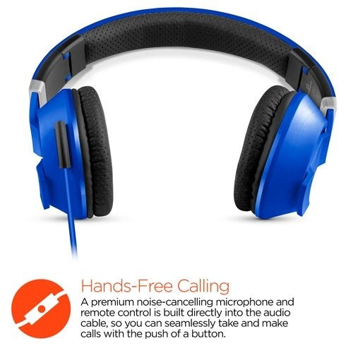 HyperGear V30 Stereo Headphones - Blue