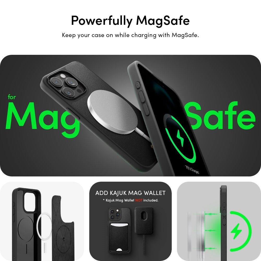 iPhone 15 Pro Max Cyrill Kajuk Mag Hybrid Case - MagSafe Compatible - Black