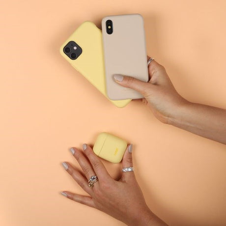 Holdit iPhone X / Xs Soft Touch Silicone Case - Yellow