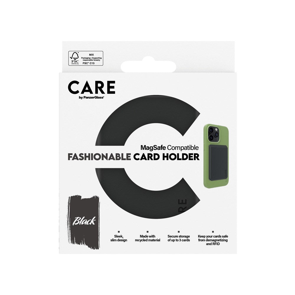 CARE by PanzerGlass Cardholder for Mobile - MagSafe Compatible - Black