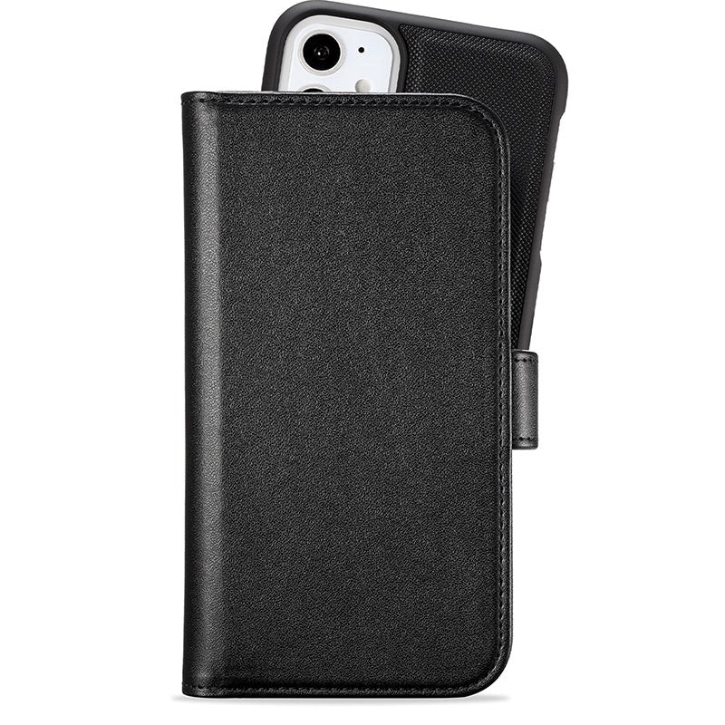 Holdit iPhone 11 Extended Magnet Case Leather Wallet Case - Black