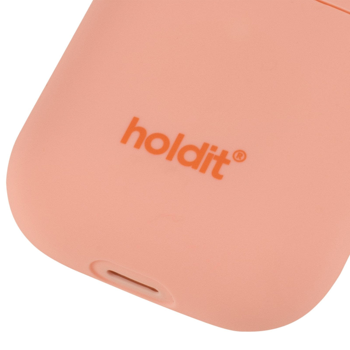 Holdit Nygård Silicone Case For AirPods (1st & 2nd gen.) - Pink Peach