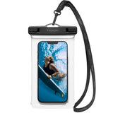 Spigen A601 Universal Waterproof Case Pouch - Black / Transparent (Max. Phone: 163 x 90mm)