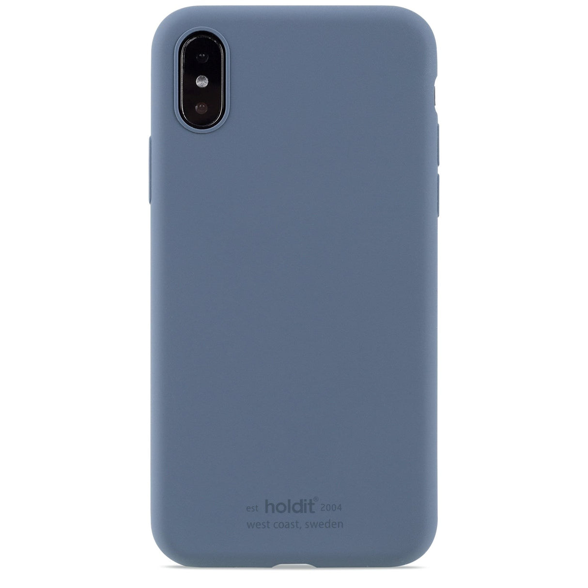 Holdit iPhone X / Xs Soft Touch Silicone Case - Pacific Blue