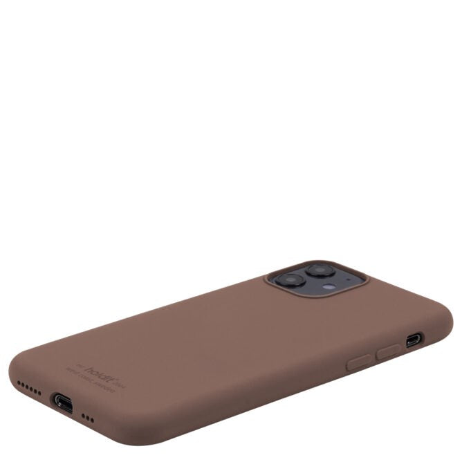 Holdit iPhone 11 Soft Touch Silicone Case - Dark Brown