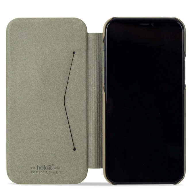 Holdit iPhone 12 / 12 Pro Slim Wallet Case - Khaki Green