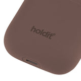 Holdit Nygård Silicone Case For AirPods (1st & 2nd gen.) - Dark Brown