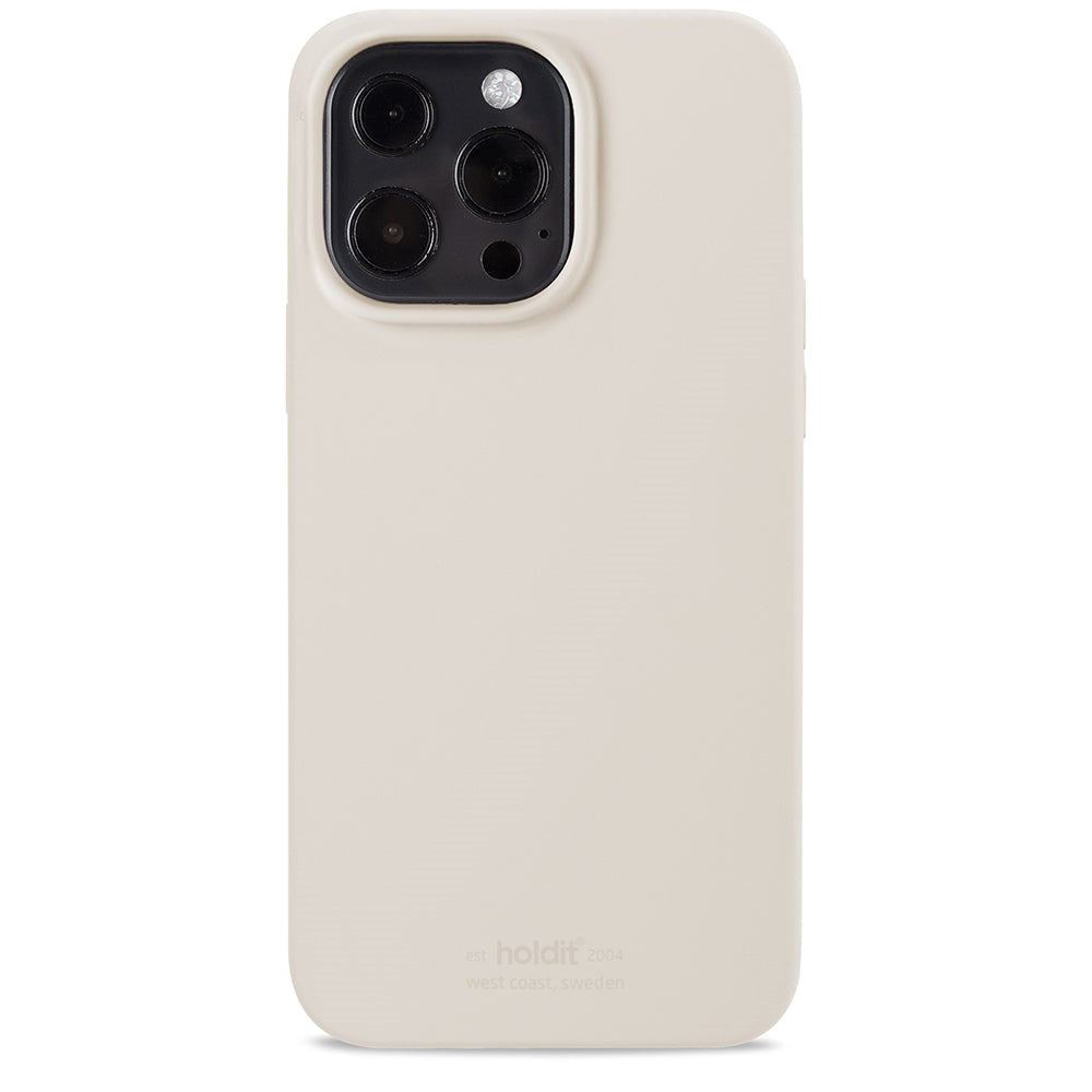 Holdit iPhone 13 Pro Soft Touch Silicone Case - Light Beige