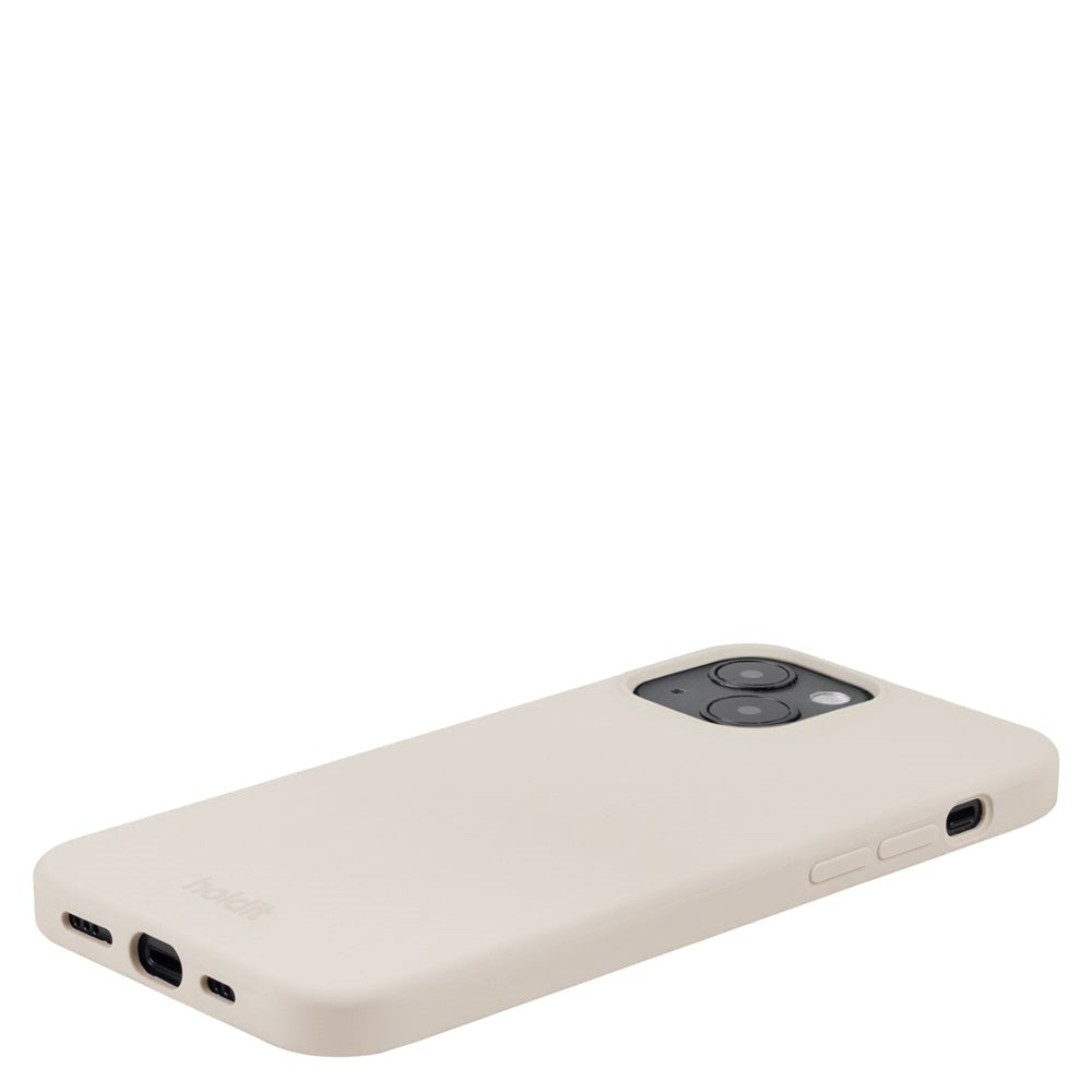 Holdit iPhone 14 Soft Touch Silicone Case - Light Beige