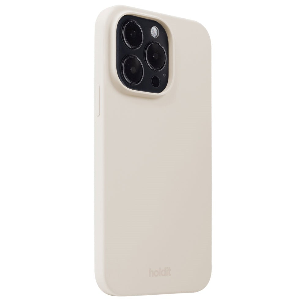 Holdit iPhone 14 Pro Soft Touch Silicone Case - Light Beige