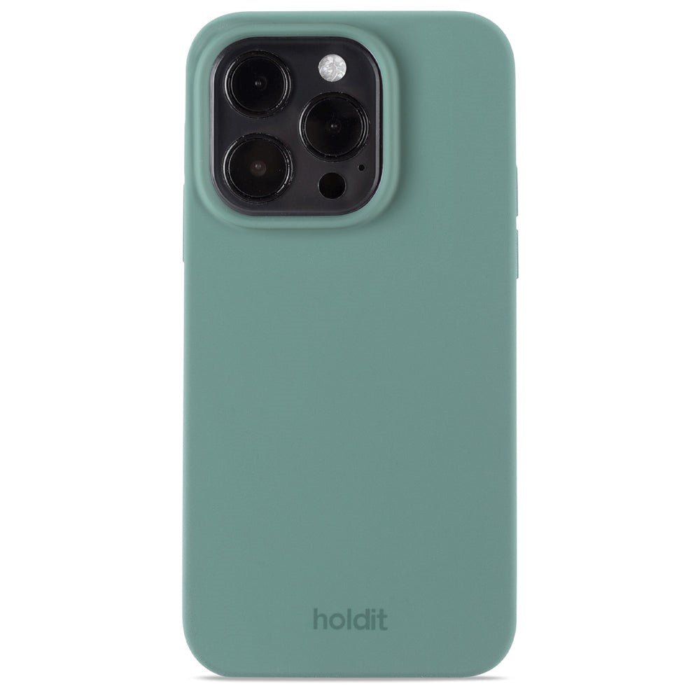 Holdit iPhone 14 Pro Soft Touch Silicone Case - Moss Green