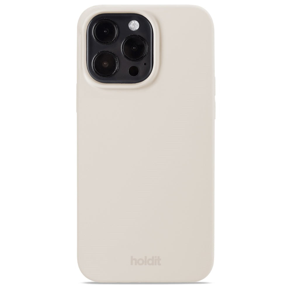 Holdit iPhone 14 Pro Max Soft Touch Silicone Case - Light Beige