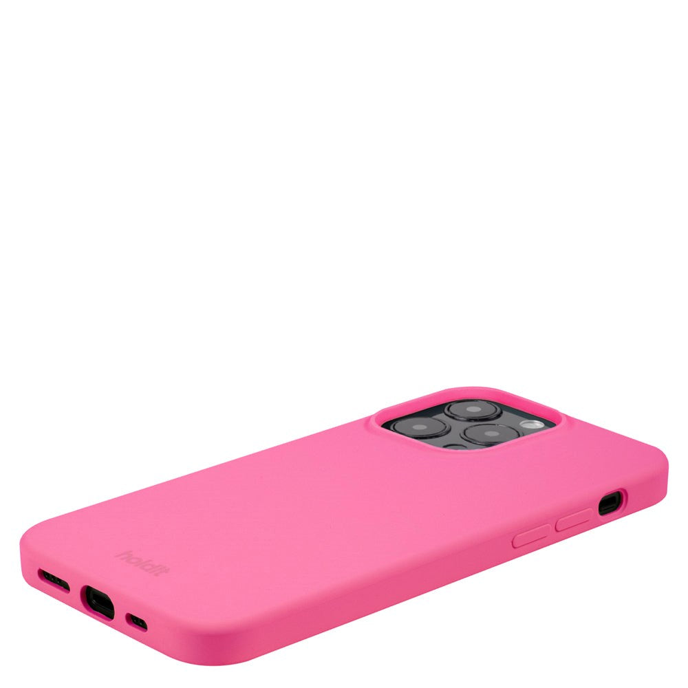 Holdit iPhone 14 Pro Max Soft Touch Silicone Case - Bright Pink