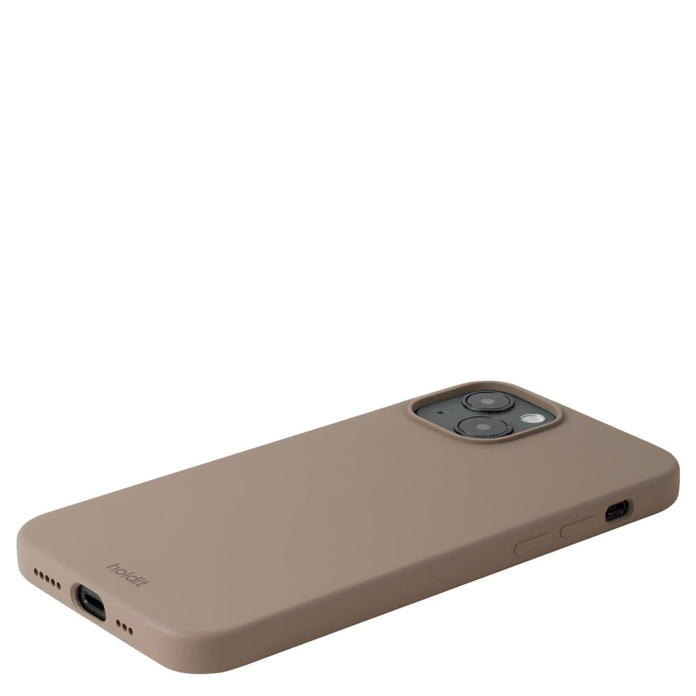 Holdit iPhone 14 Plus Soft Touch Silicone Case - Mocha Brown