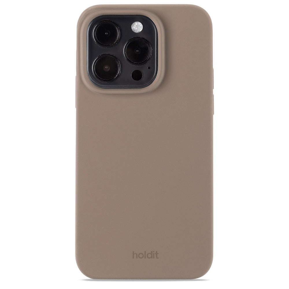 Holdit iPhone 14 Pro Soft Touch Silicone Case - Mocha Brown