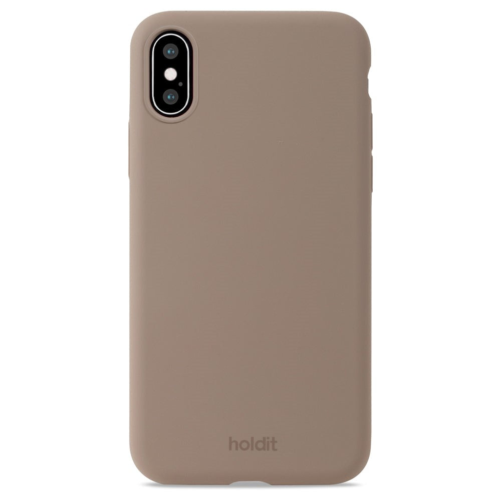 Holdit iPhone Xs/X Soft Touch Silicone Case - Mocha Brown