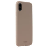 Holdit iPhone Xs/X Soft Touch Silicone Case - Mocha Brown