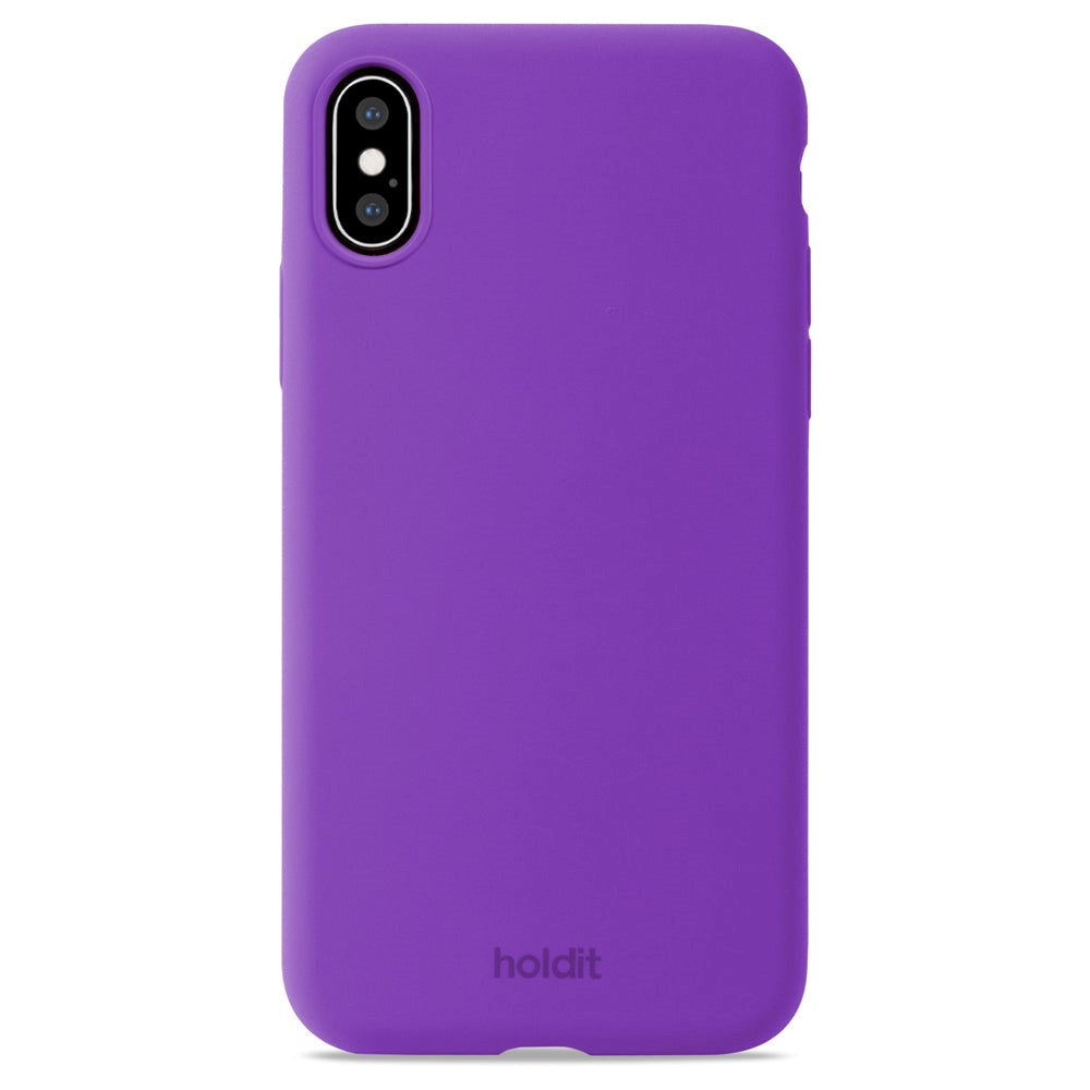 Holdit iPhone X / Xs Soft Touch Silicone Case - Bright Purple