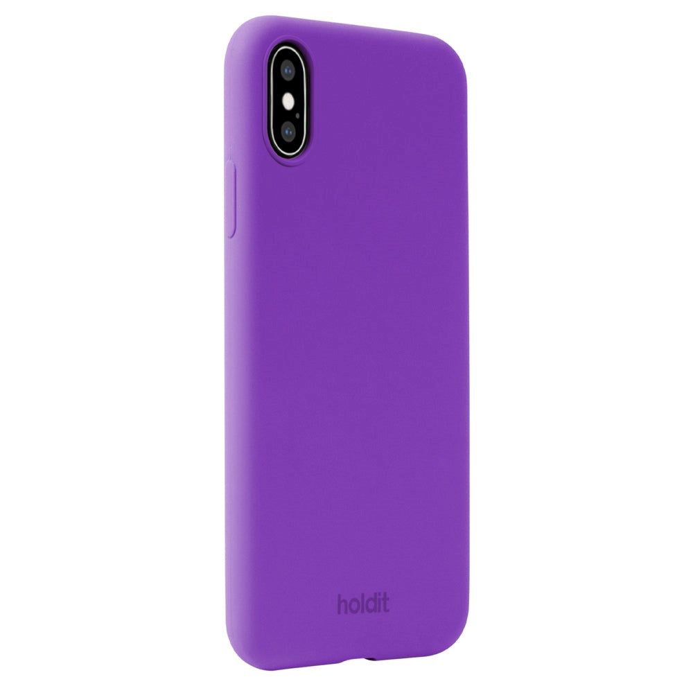 Holdit iPhone X / Xs Soft Touch Silicone Case - Bright Purple