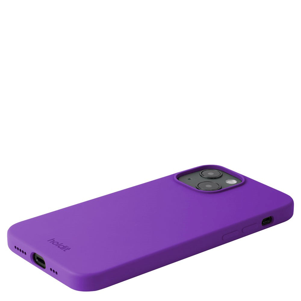 Holdit iPhone 13 Soft Touch Silicone Case - Bright Purple