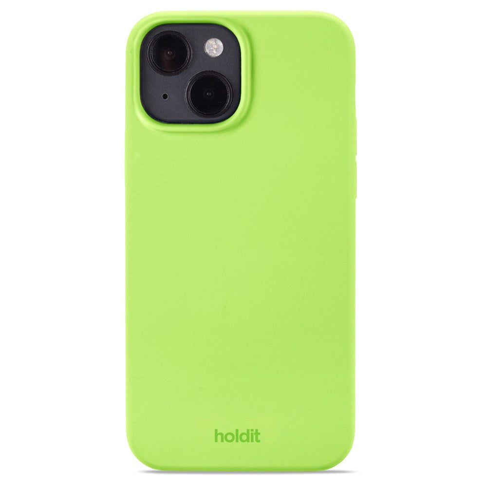 Holdit iPhone 14 / 13 Soft Touch Silicone Case - Acid Green