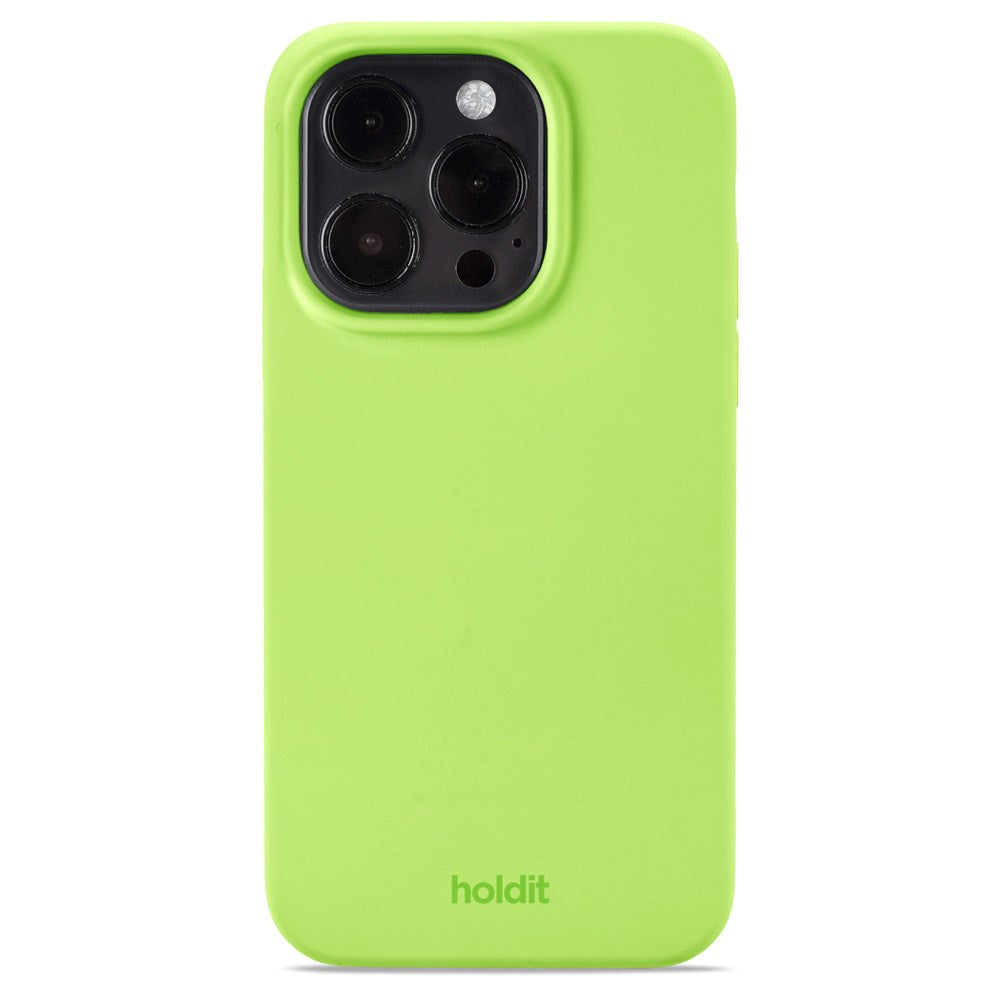 Holdit iPhone 14 Pro Soft Touch Silicone Case - Acid Green