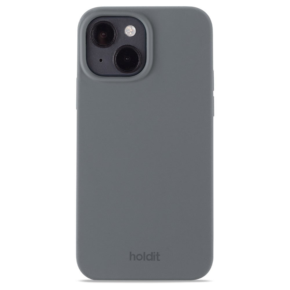 Holdit iPhone 14 / 13 Soft Touch Silicone Case - Space Gray