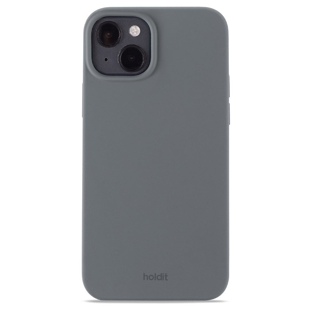 Holdit iPhone 14 Plus Soft Touch Silicone Case - Space Gray