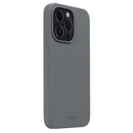 Holdit iPhone 14 Pro Soft Touch Silicone Case - Space Gray