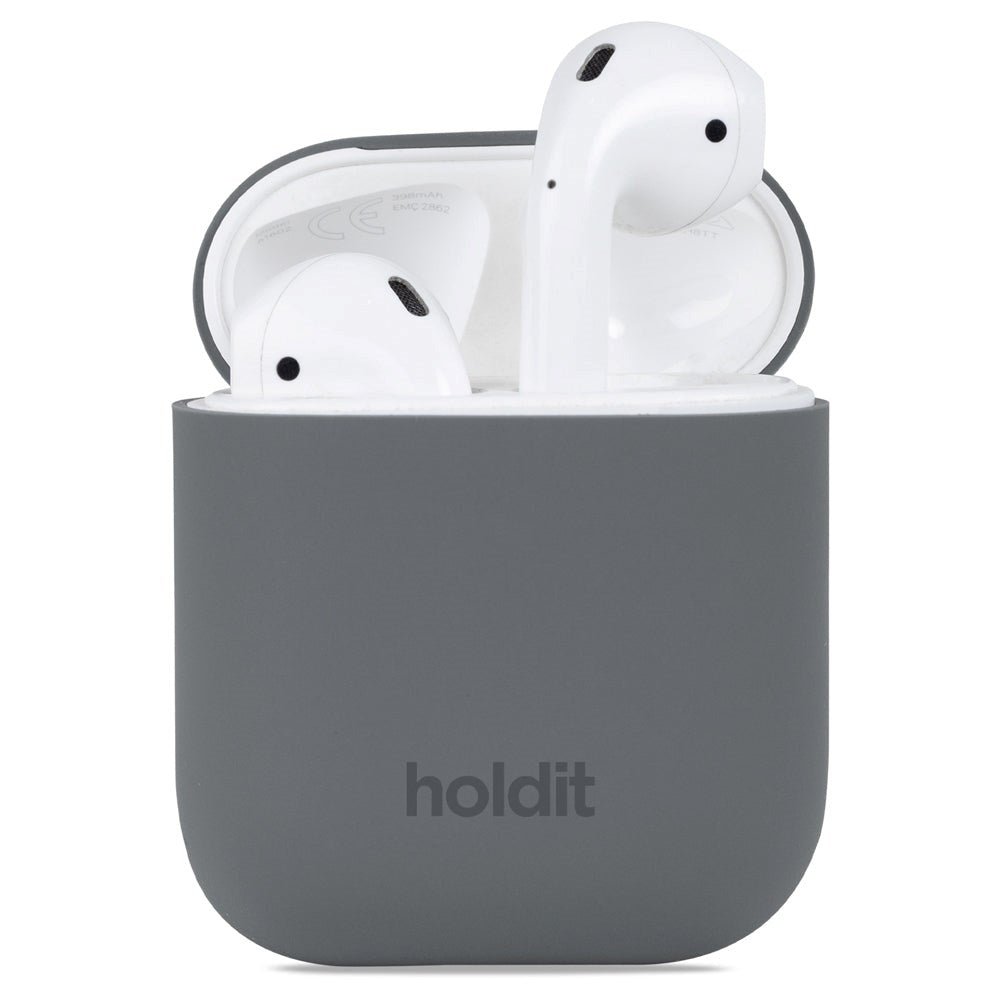 Holdit Silicone Case For Apple AirPods (1st & 2nd gen.) - Space Grey