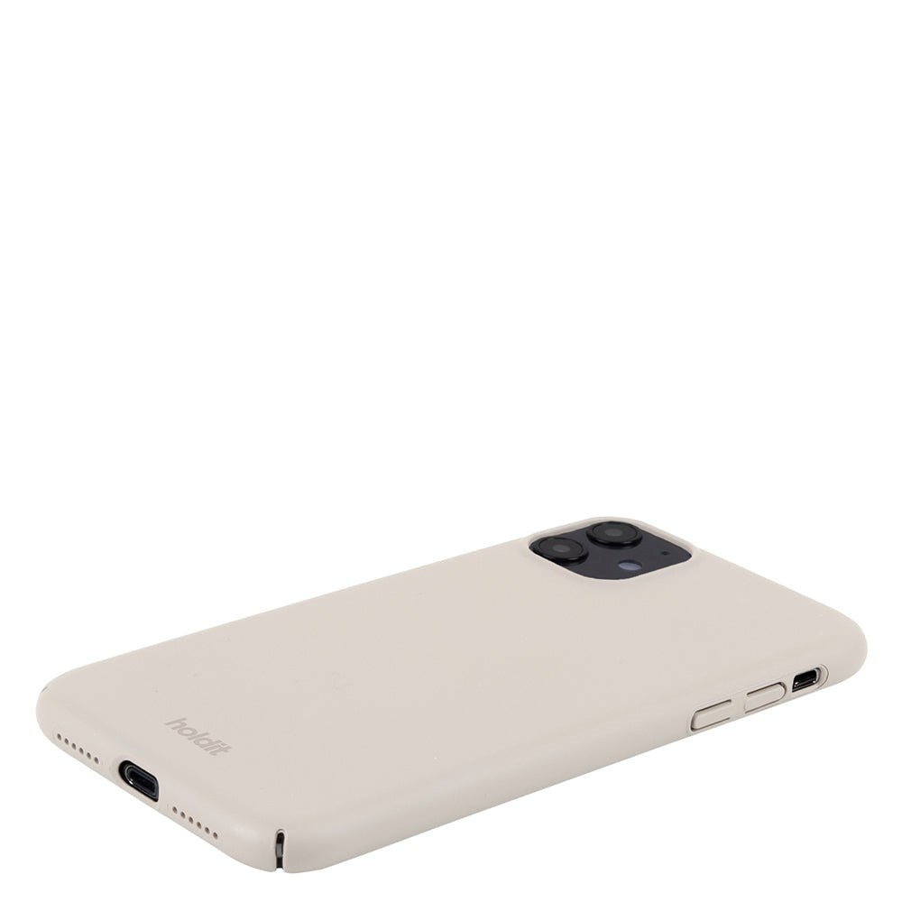 Holdit iPhone 11 Slim Plastic Case - Light Beige