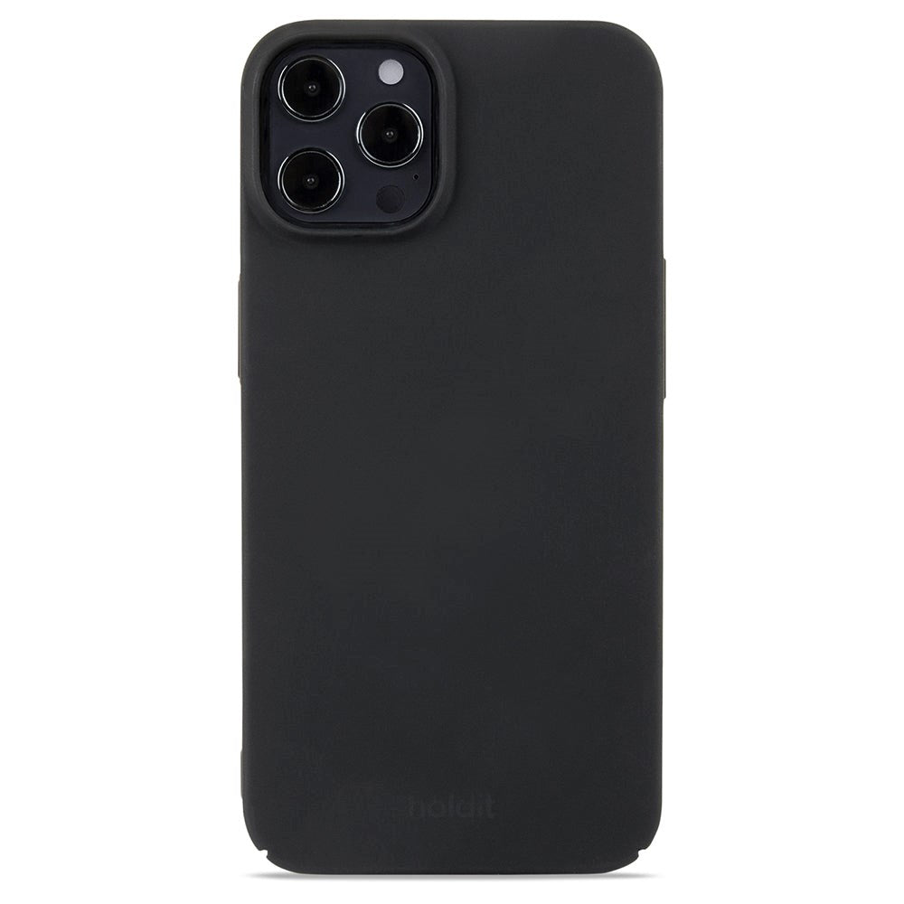 Holdit iPhone 12 / 12 Pro Slim Plastic Case - Black