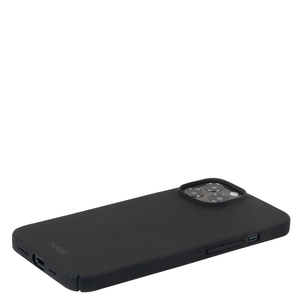 Holdit iPhone 12 / 12 Pro Slim Plastic Case - Black