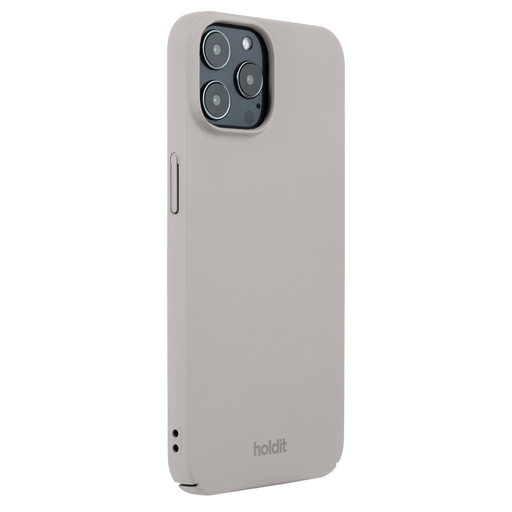 Holdit iPhone 12 / 12 Pro Slim Plastic Case - Taupe