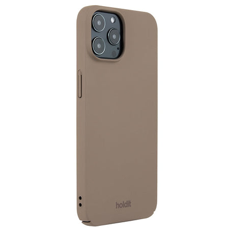 Holdit iPhone 12 / 12 Pro Slim Plastic Case - Mocha Brown