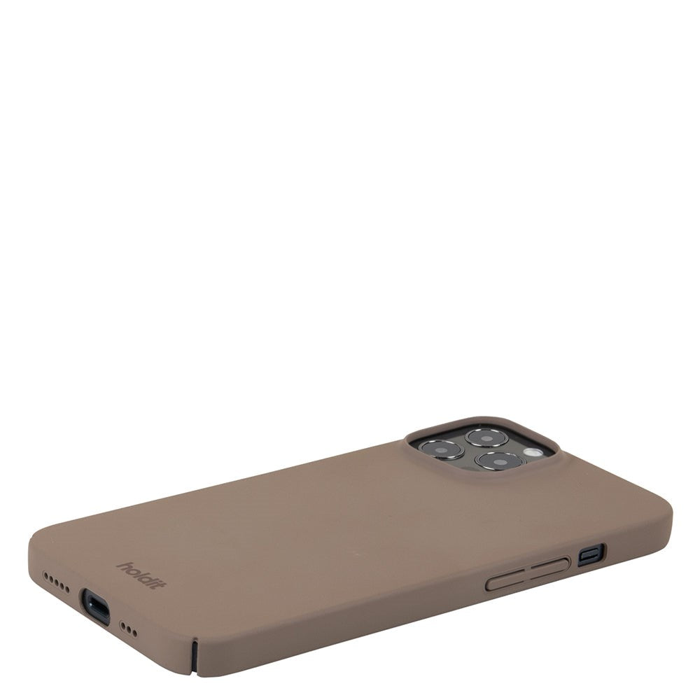 Holdit iPhone 12 / 12 Pro Slim Plastic Case - Mocha Brown