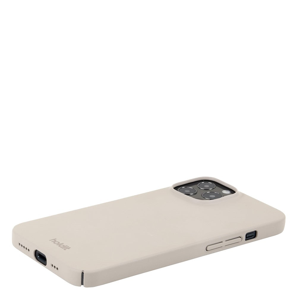 Holdit iPhone 12 / 12 Pro Slim Plastic Case - Light Beige