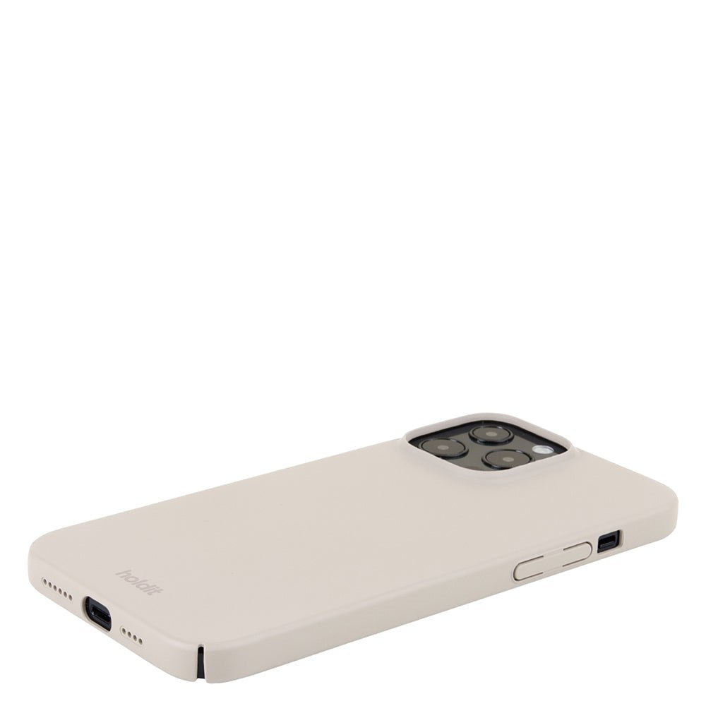 Holdit iPhone 13 Pro Max Slim Plastic Case - Light Beige