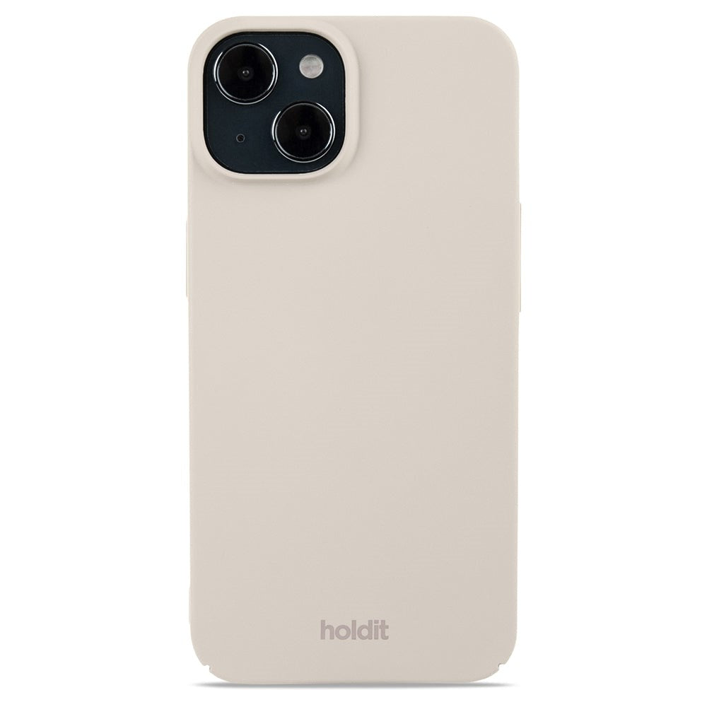 Holdit iPhone 14 / 13 Slim Plastic Case - Light Beige