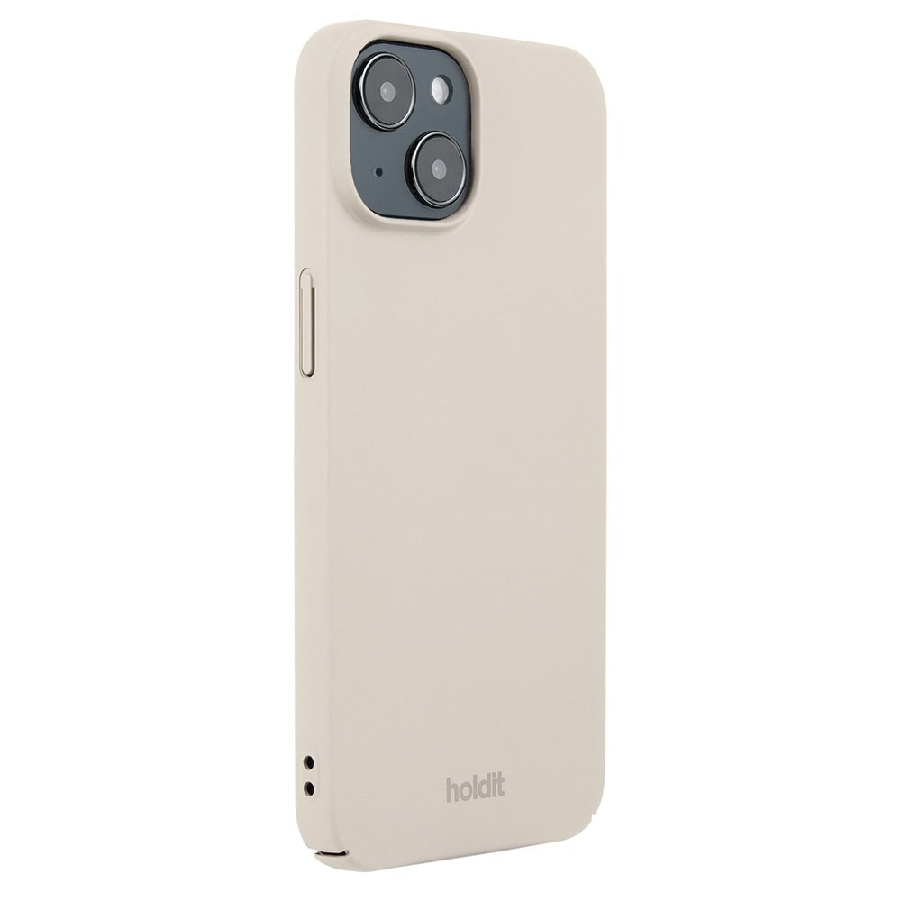 Holdit iPhone 14 / 13 Slim Plastic Case - Light Beige