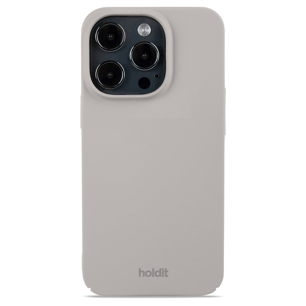 Holdit iPhone 14 Pro Slim Plastic Case - Taupe